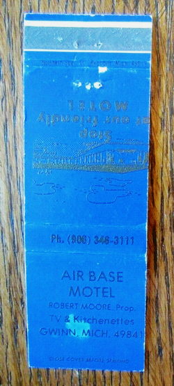 Lorettas Air Base Motel - Matchbook (newer photo)
